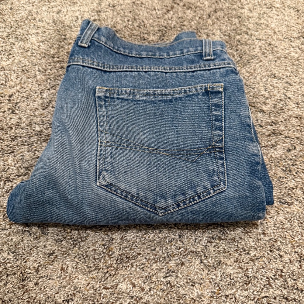 Cold Storage Foul Weather Gear Men's Blue Denim Workwear Jeans Lined Size 33x34